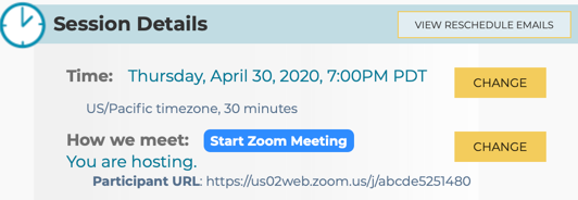 Updated logistics for a Zoom Meeting